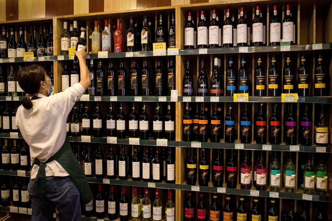 Beijing has unofficially banned several Australian imports, including wine. Photo: AFP