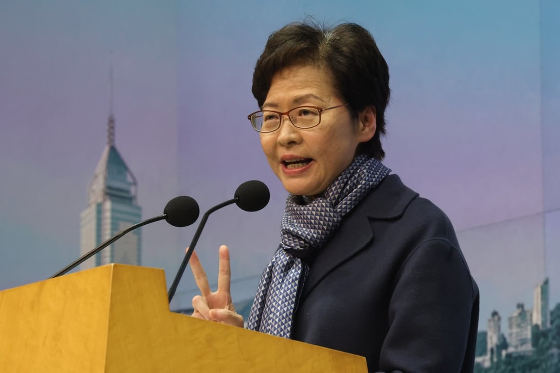 Hong Kong Chief Executive Carrie Lam’s announcement of the election delay came after President Xi Jinping made fighting the virus an “overriding priority” for the region. Photo: May Tse