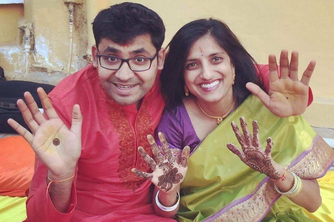 Parag Agrawal and his wife, Vineeta. Photo: Instagram