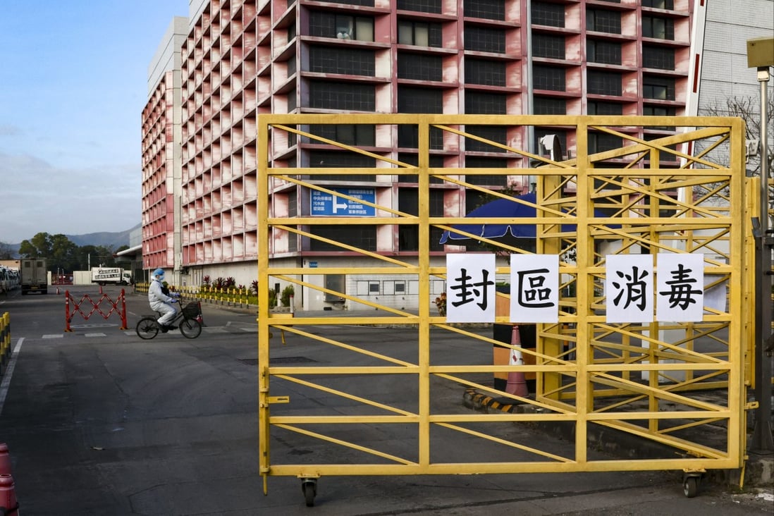 The Sheung Shui slaughterhouse was forced to suspend operations on Saturday after a coronavirus outbreak among staff. Photo: K. Y. Cheng
