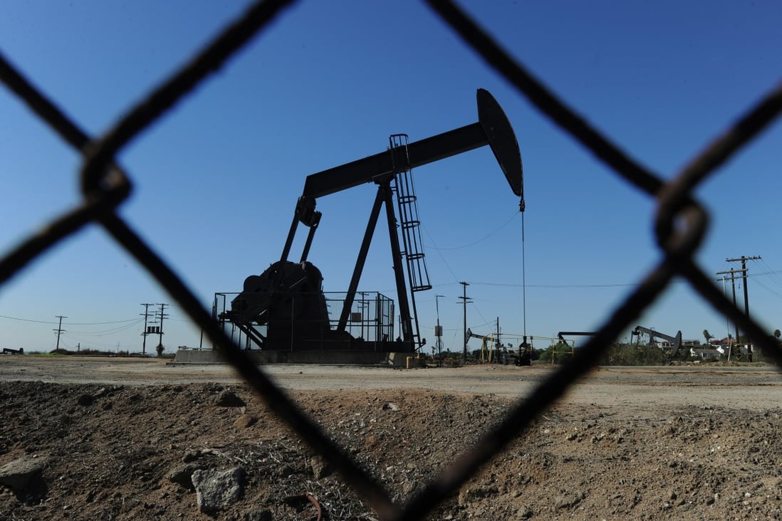 Oil pumps in operation at an oilfield near central Los Angeles in February 2011. Photo: AFP