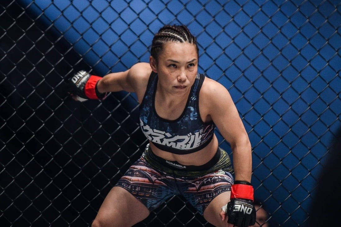Japan’s Mei Yamaguchi prepares for a fight in the ONE Circle. Photo: ONE Championship.
