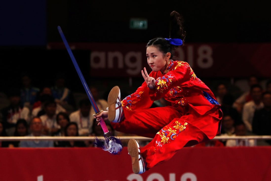 Juanita Mok competes during the 2018 Asian Games in Jakarta. Photo: Reuters