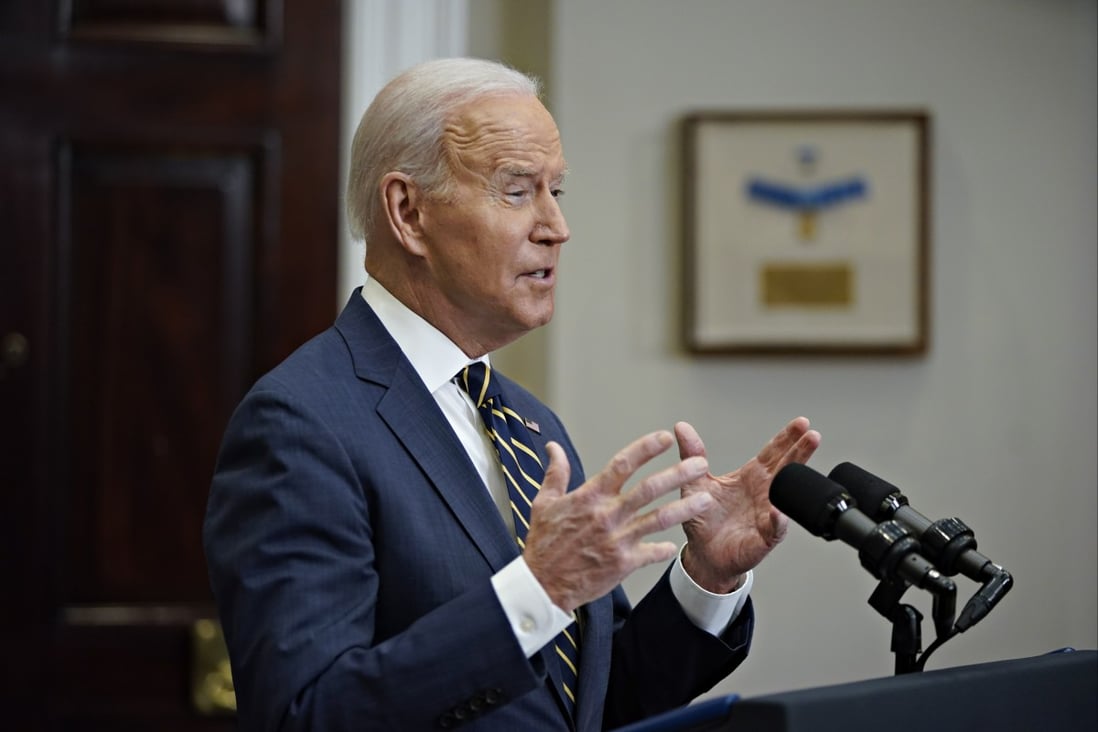 US President Joe Biden, speaking at the White House on Friday, calls for an end to normal trade relations with Russia. Photo: EPA-EFE