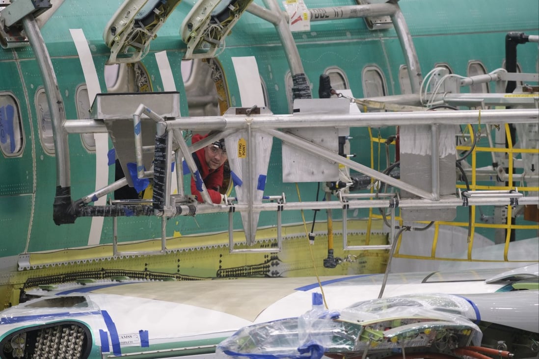 The Zhoushan plant, used for installing interiors before delivery, opened in December 2018, a few months before a second fatal 737 MAX crash led China to ground the model. Photo: Getty Images
