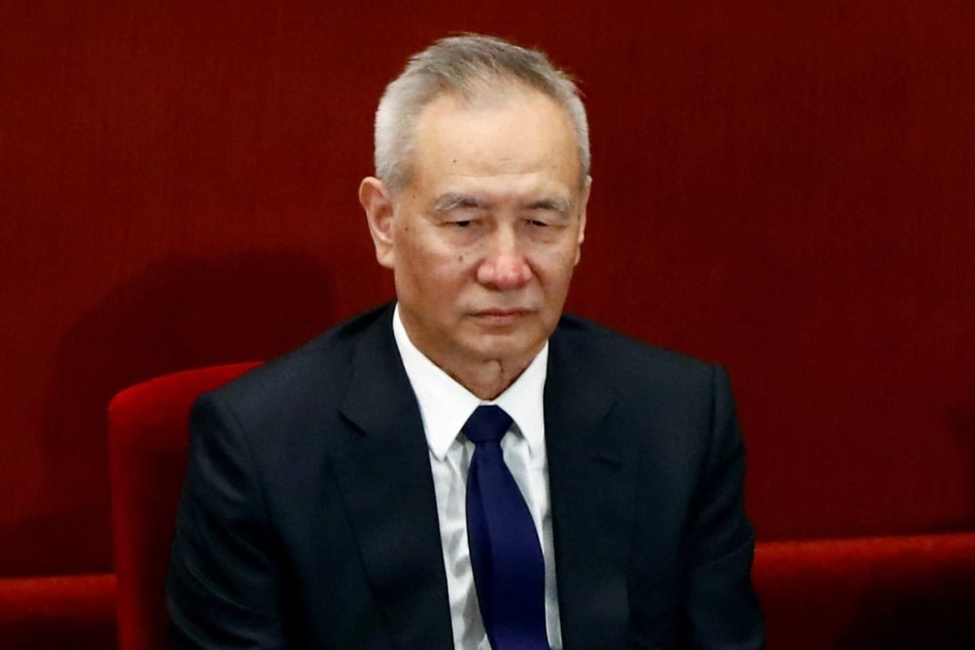 Chinese Vice Premier Liu He attends the closing session of the Chinese People’s Political Consultative Conference (CPPCC) at the Great Hall of the People in Beijing, China, in May 2020. Photo: Reuters