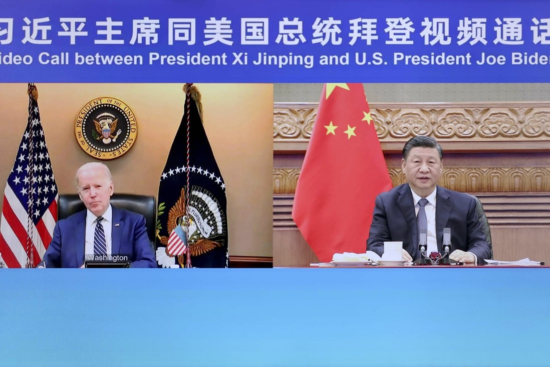 US President Joe Biden told his Chinese counterpart Xi Jinping that there would be consequences for “material support” for Russia. Photo: Xinhua