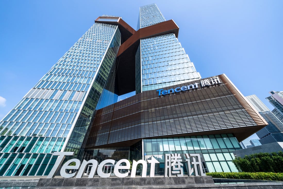 Exterior view of Tencent’s headquarters in Shenzhen, China. Photo: Shutterstock