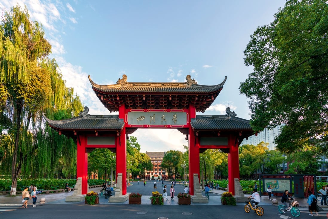 Students say they were banned from leaving the Sichuan University campus, but members of the public could enter to walk their dogs. Photo: Shutterstock