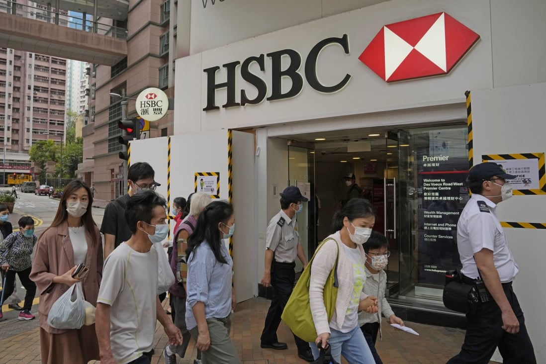 HSBC is resuming daily operations at nearly half of its branches in Hong Kong from Friday. Photo: AP Photo