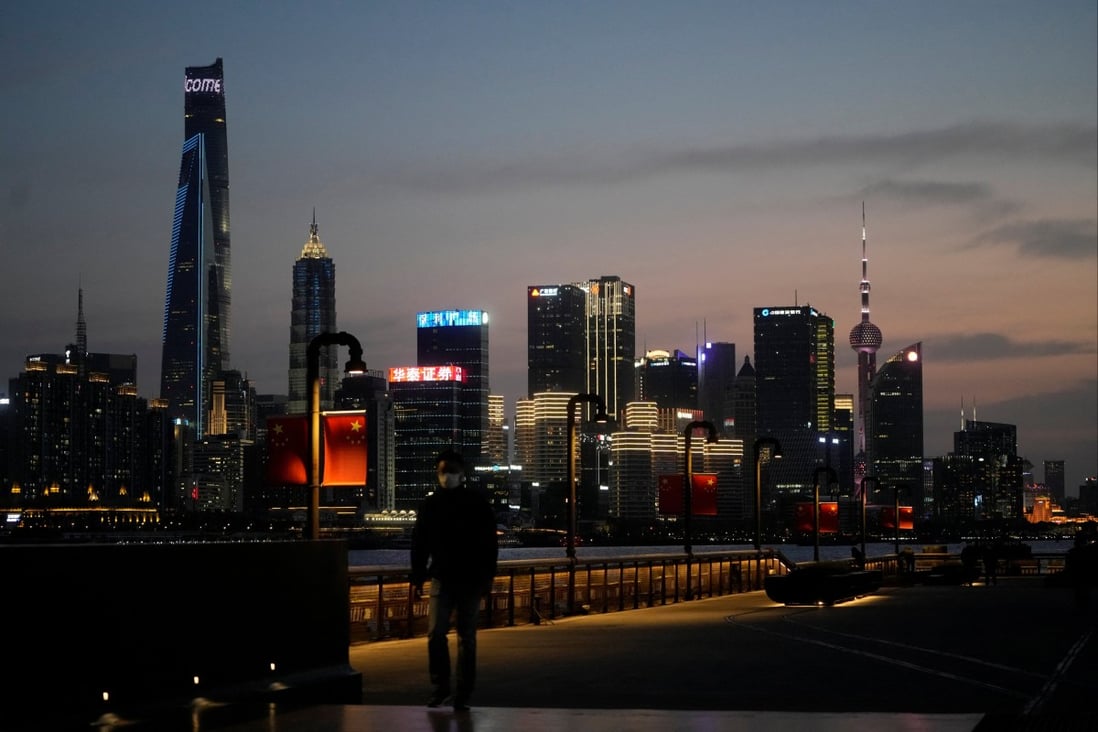 A view of the Lujiazui financial district across the Huangpu River from The Bund in Shanghai on 28, 2022. Photo: Reuters