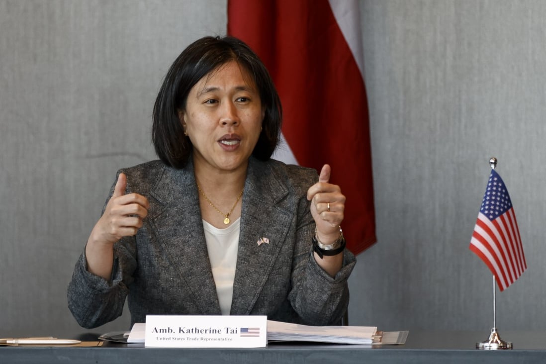 US Trade Representative Katherine Tai says it’s time to “turn the page on the old playbook with China”. Photo: Bloomberg