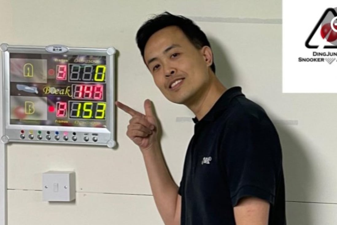 Marco Fu potted a rare 149 during a practice match in Sheffield. Photo:  Ding Junhui Snooker Academy fb