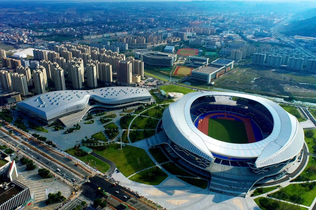 The Wenzhou Olympic Sports Centre Stadium, a venue for the 19th Asian Games Hangzhou 2022. Photo: Xinhua