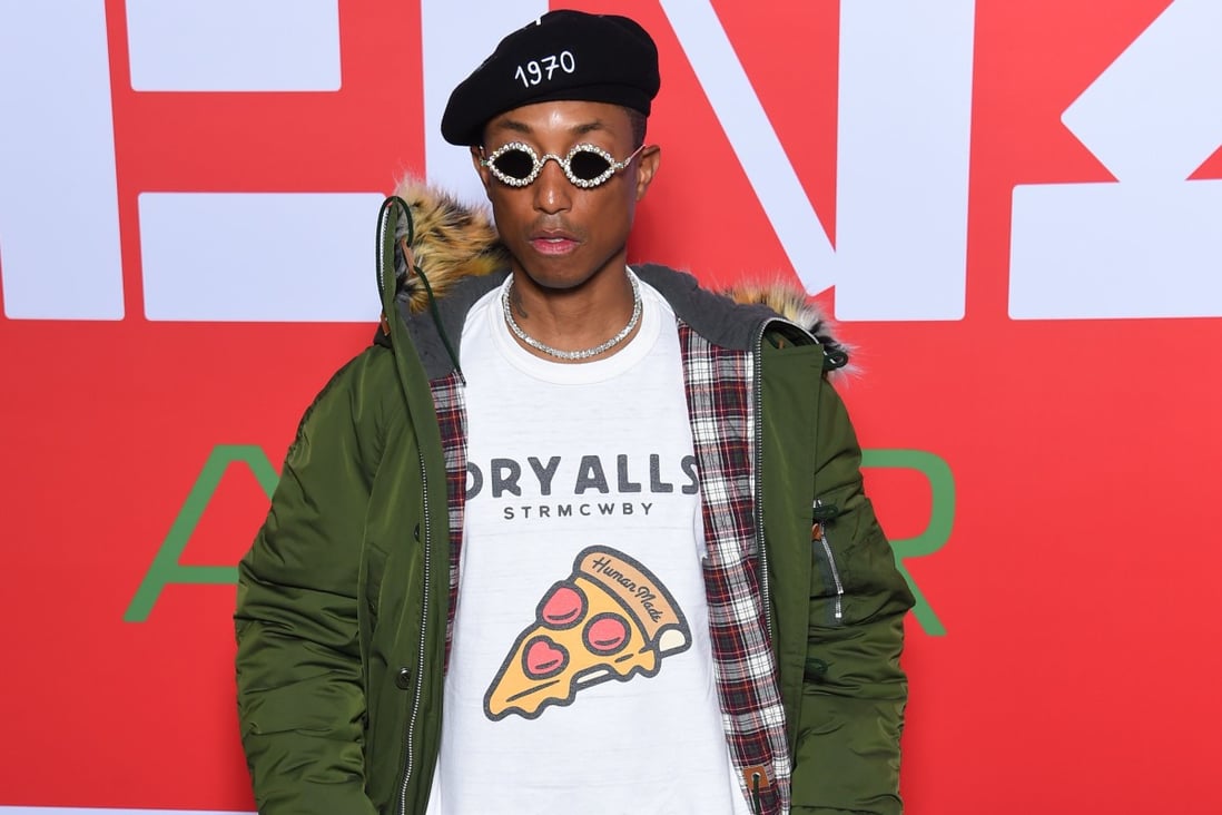 How to get Pharrell Williams' effortlessly cool Paris Fashion Week look,  from his custom-made Tiffany & Co. gold glasses ringed with diamonds, to  Kenzo parka and embroidered beret | South China Morning