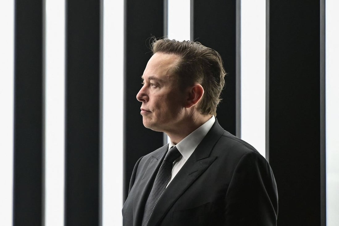 Tesla CEO Elon Musk is pictured as he attends the start of production at the carmaker’s Gigafactory in Gruenheide, southeast of Berlin, on March 22, 2022. Photo: AFP
