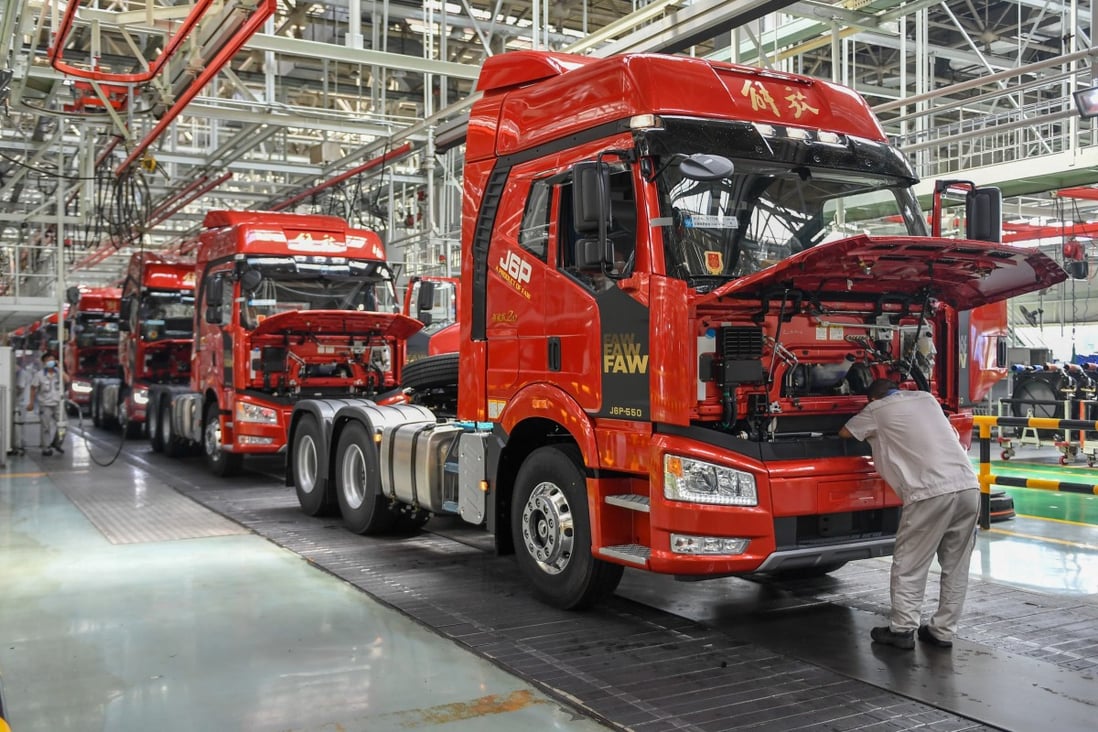 China’s oldest automaker, FAW Group, has cut production at some of its factories in Jilin province since mid-March amid coronavirus restrictions. Photo: Xinhua