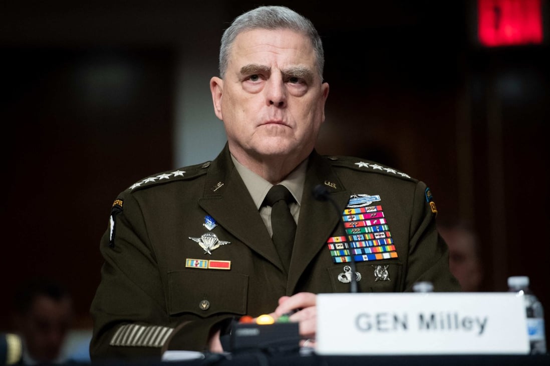 Mark Milley testifies at the Senate armed services committee hearing. Photo: AFP