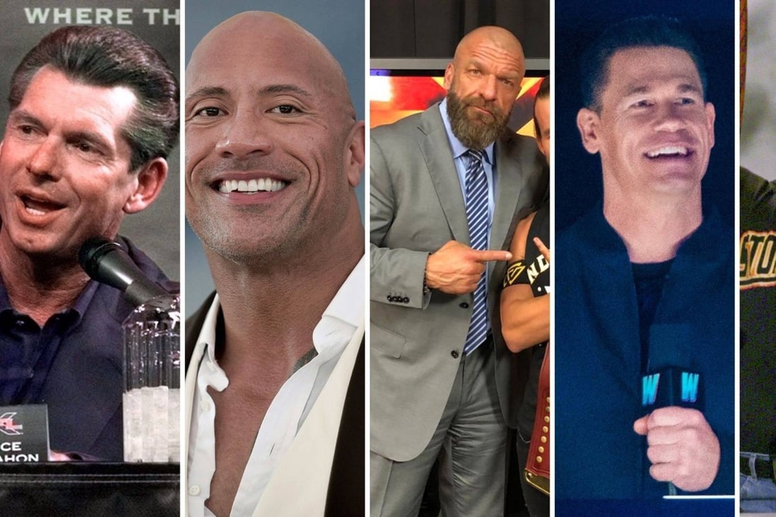 Vince McMahon, Dwayne “The Rock” Johnson, Triple H and Stephanie McMahon, John Cena and Steve Austin are some of the richest personalities in wrestling. Photo: AP, @tripleh/Twitter, Facebook, Reuters