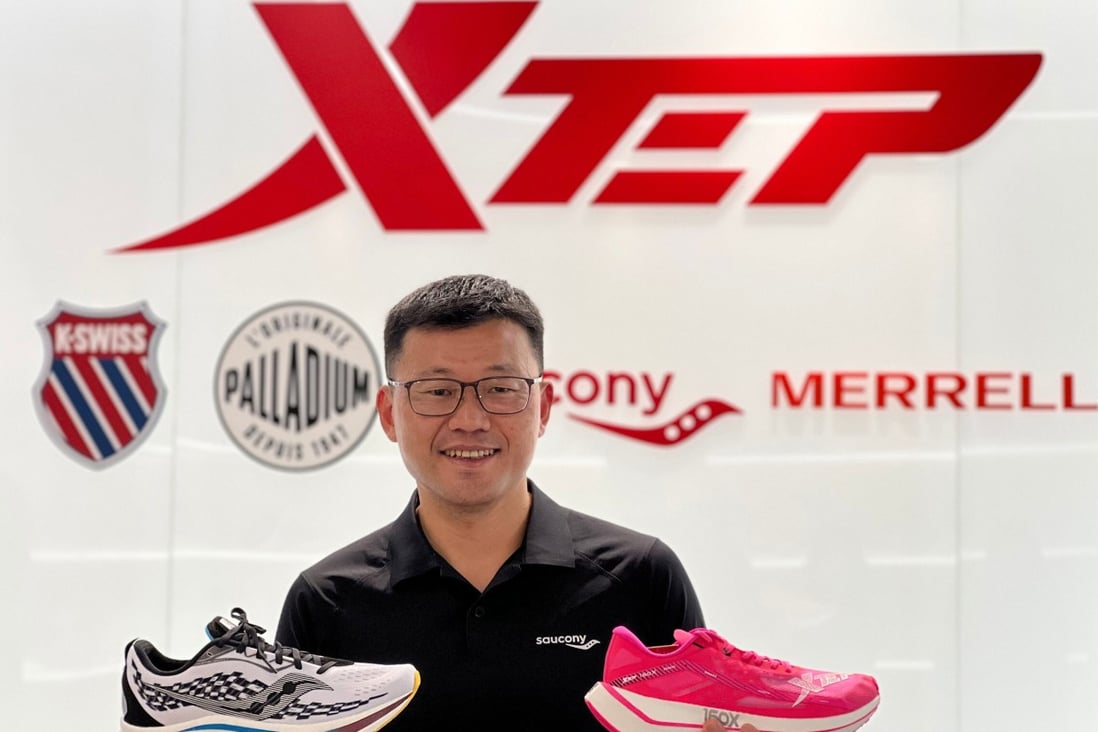 Ricky Yeung, CFO of Xtep International, says the company expects a sales boost in China from weaker consumption and growing consumer health consciousness. Photo: Handout