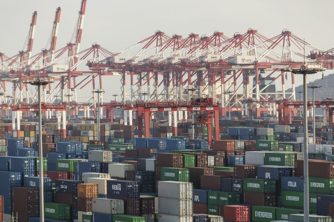 China’s March imports were down 0.1 per cent year on year to US$228.7 billion, the first decline since August 2020. Photo: Bloomberg