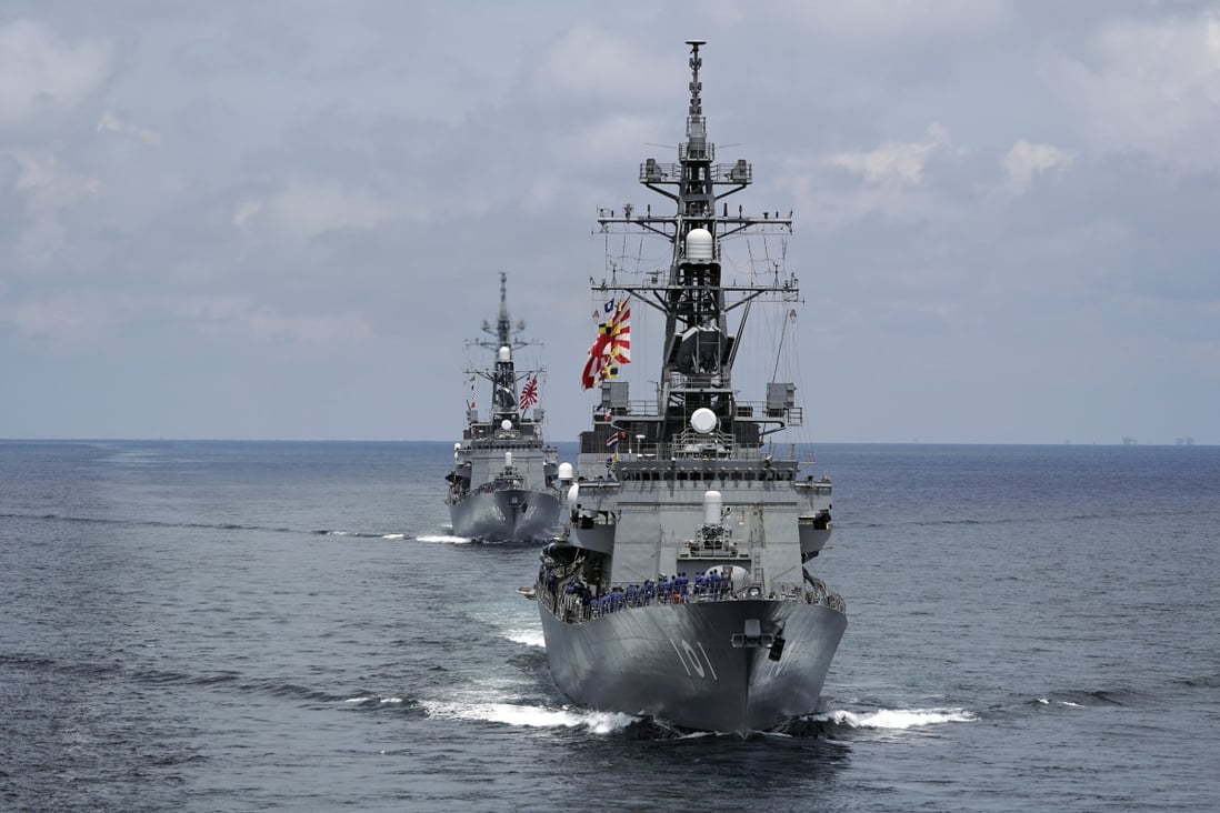 Khu trục hạm của Hải Quân Nhật Bản. Ảnh: AP