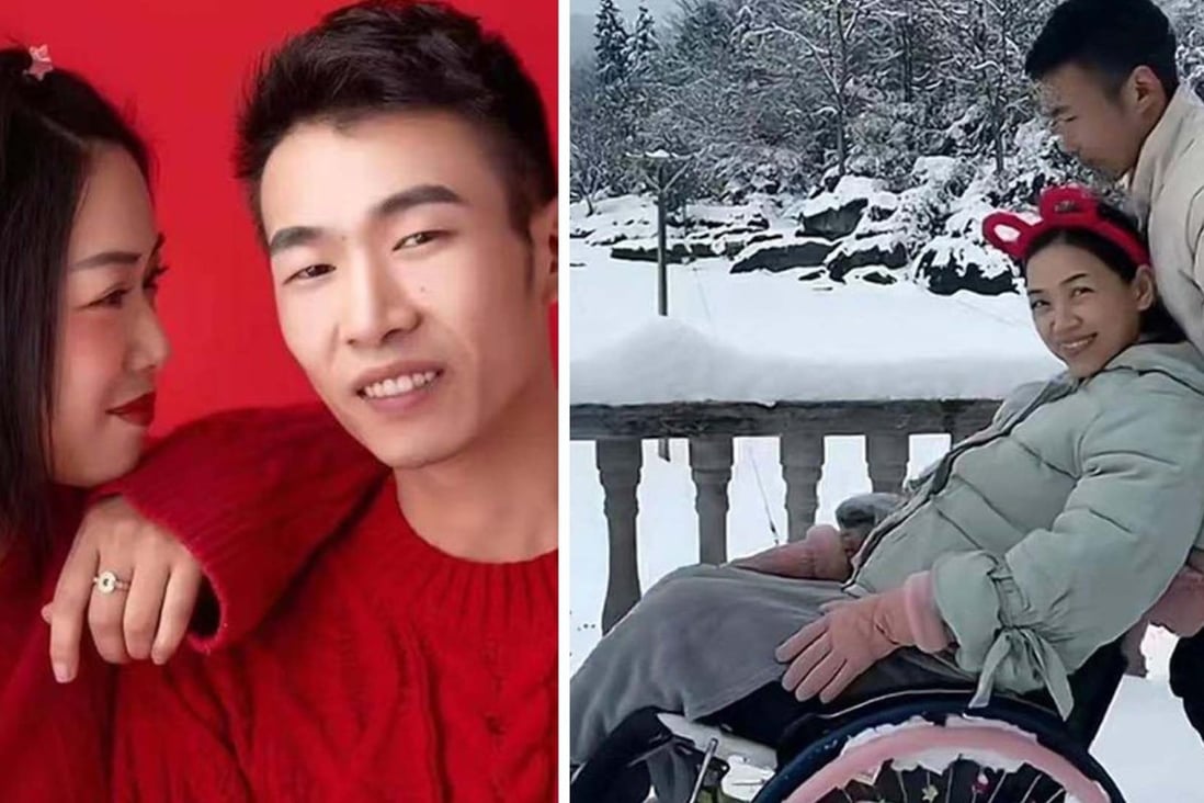 She lost her son, paralysed in an accident, her husband left her, Chinese woman, 34, finds love after years of tragedy by marrying best friend’s son. Photo: SCMP She lost her son, paralysed in an accident, her husband left her, Chinese woman, 34, finds love after years of tragedy by marrying best friend’s son. Photo: SCMP