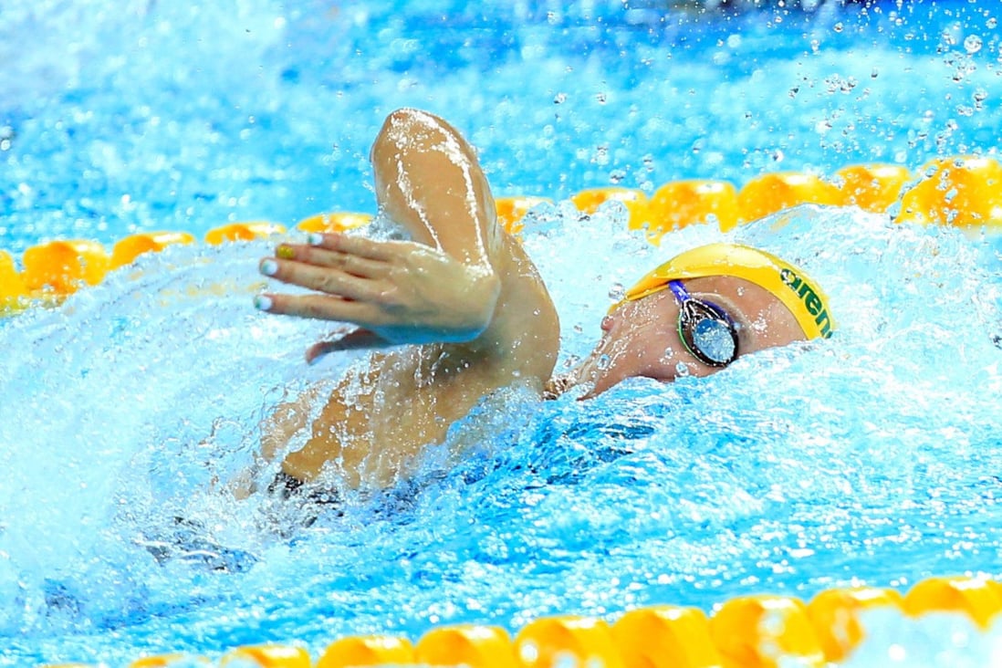 Ariarne Titmus of Australia competes at the 14th FINA World Swimming Championships in Hangzhou. Photo: Reuters