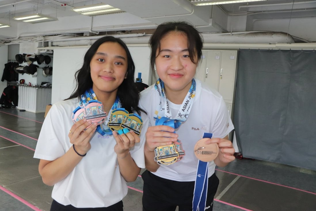 In the previous two months, two teen fencers each won four medals.  Photo:  Shirley Chui