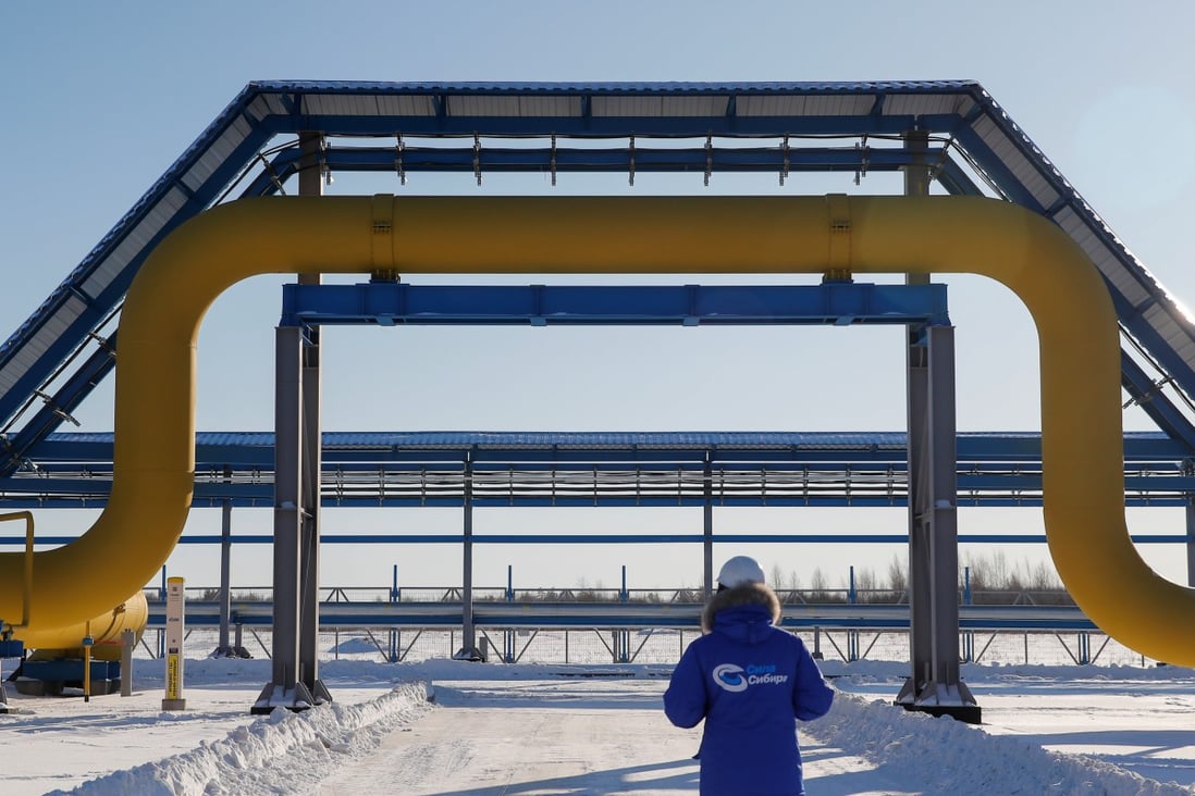 Russian natural gas is supplied to China through the Power of Siberia pipeline. Photo: Reuters