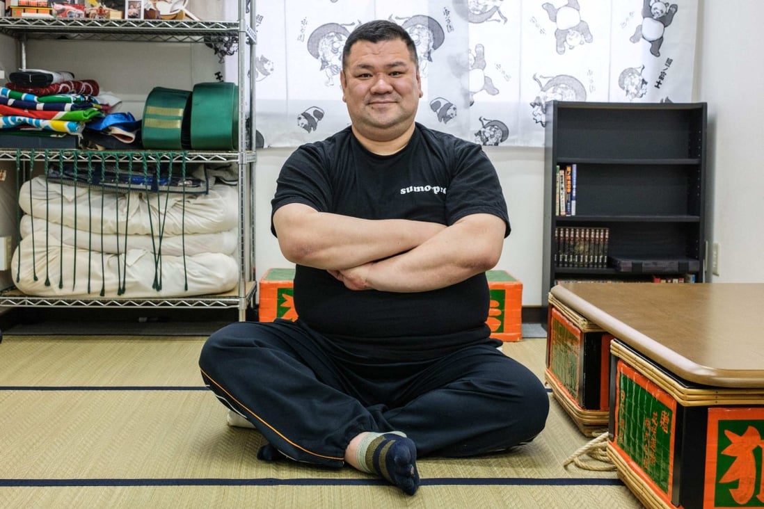 Keisuke Kamikawa is a retired sumo wrestler and the owner of the Hanasaki daycare centre. Life after sumo can be tough for retired wrestlers. Photo: AFP