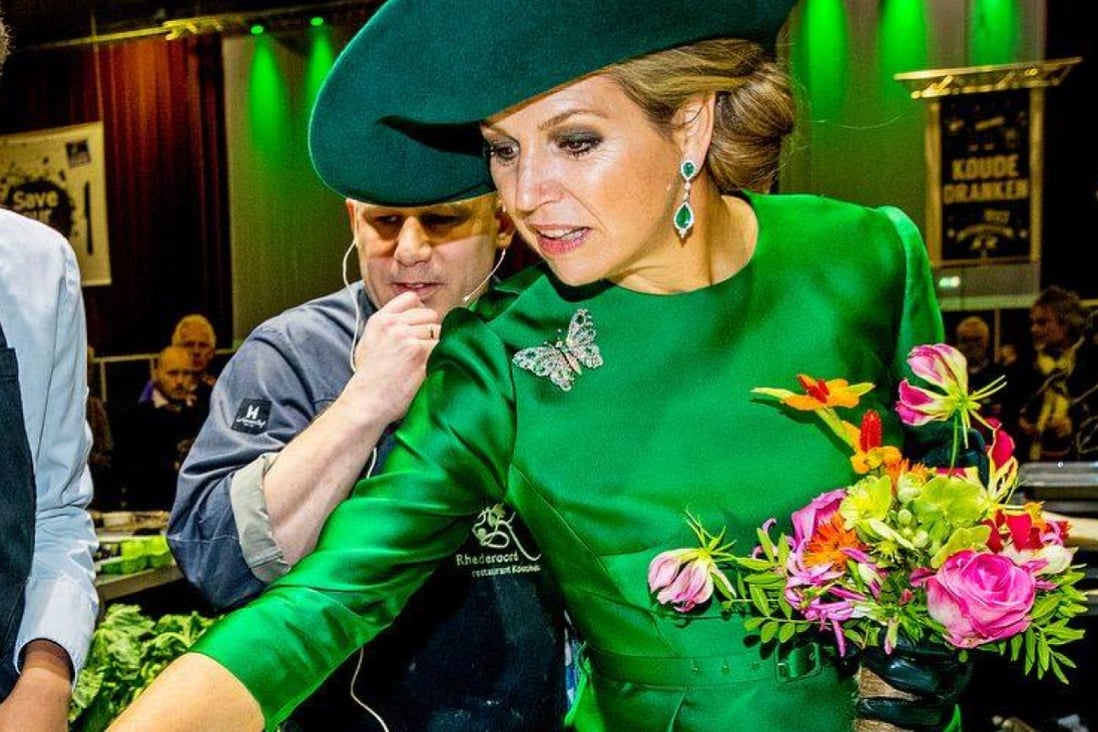 Queen Máxima of the Netherlands donning nature-inspired jewellery in January 2018. Photo: @koninklijkhuis/Instagram