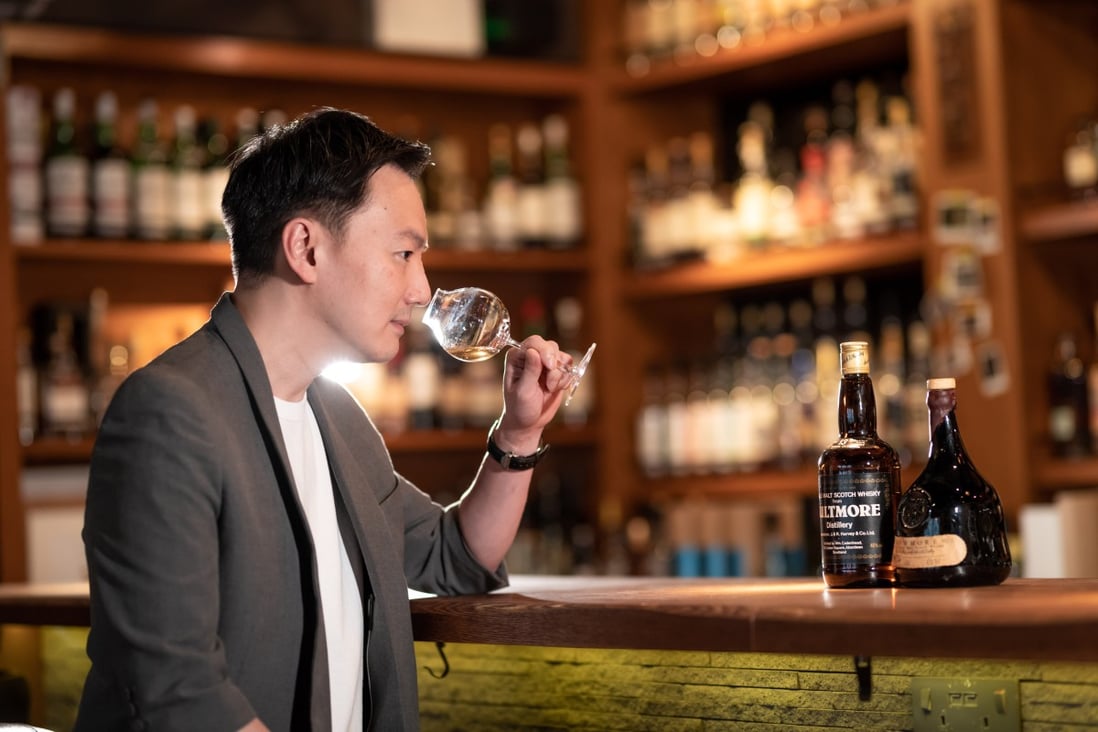 Aaron Chan, whisky collector and owner of Club Qing in Hong Kong, is selling off some rare Japanese and Scotch whiskies at auction. Photo: MRC Photography