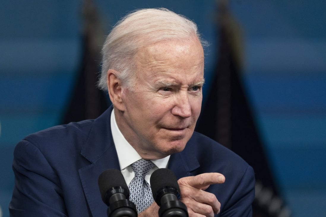 US President Joe Biden speaks about inflation at the White House on Tuesday. Photo: AP