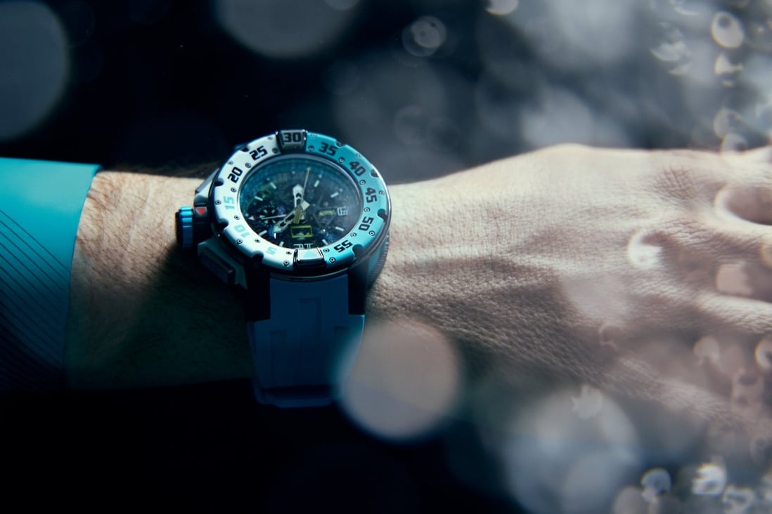 New watches including this Richard Mille R032 diving watch limited edition. Photo: Richard Mille