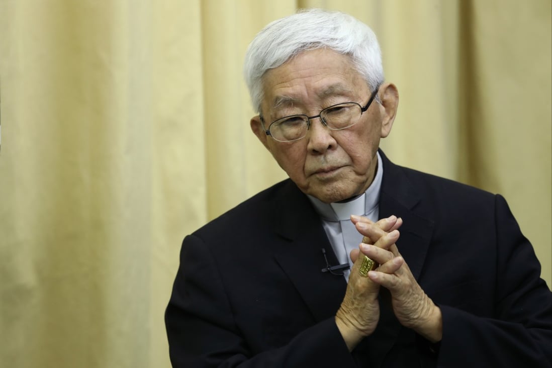 Cardinal Joseph Zen was arrested on Wednesday night with two other opposition figures. Photo: Nora Tam