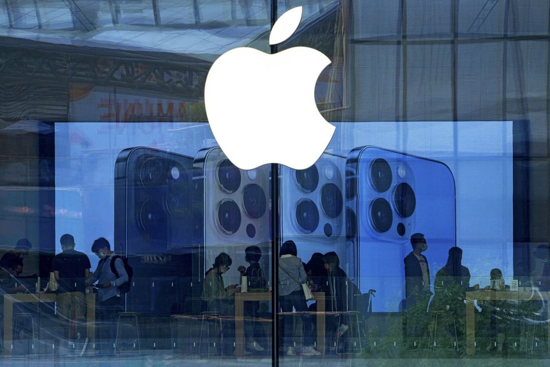 Pegatron Corp, a major supplier of certain iPhone models, said its production of communications devices and consumer electronics at its factory in Shanghai will decrease this quarter because of Covid-19 lockdown restrictions. Photo: AP