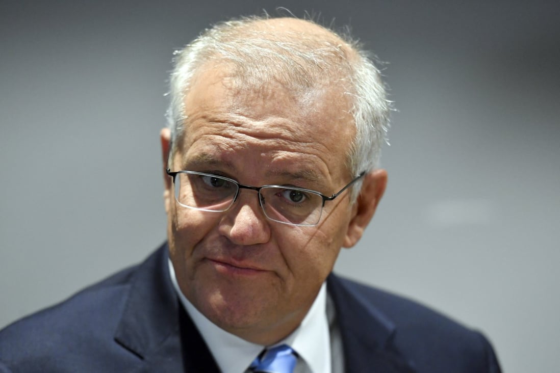 Australian Prime Minister Scott Morrison pictured on the campaign trail in Sydney. Photo: Mick Tsikas/AAP Image via AP