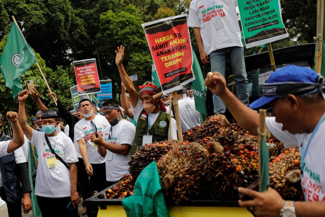 Indonesian farmers protest against palm oil export ban ‘Malaysian