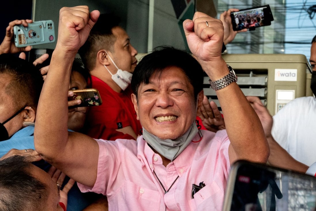 Ferdinand “Bongbong” Marcos Jnr was elected president earlier this month. Photo: Reuters