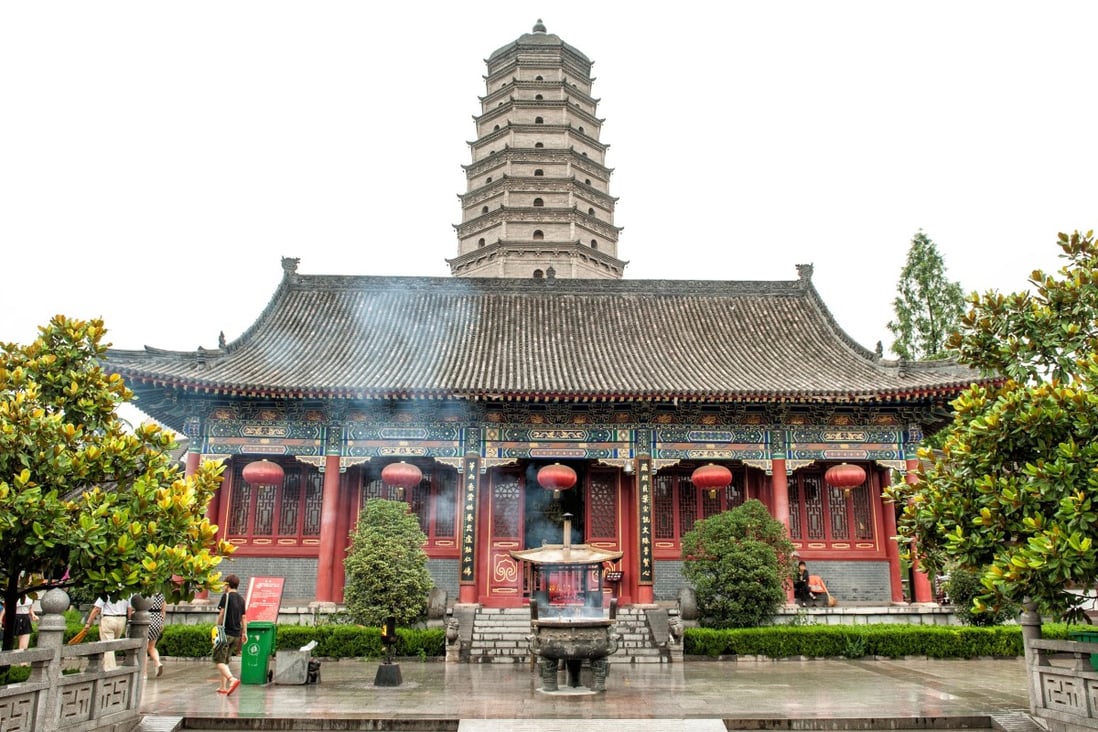 The historic Famen Temple in 2012. Researchers have identified incense found in the temple’s underground palace. Photo: Shutterstock. 