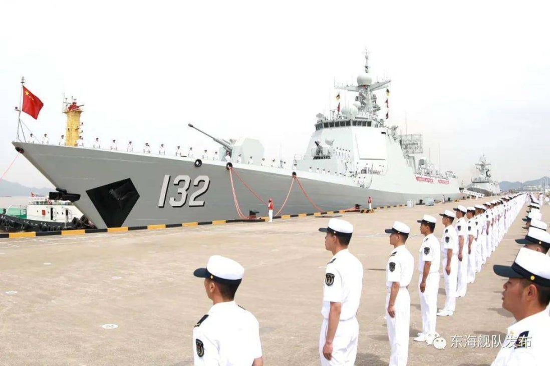 The Suzhou is part of a three-vessel PLA Navy fleet sent to the Gulf of Aden and the waters off Somalia. Photo: Handout 