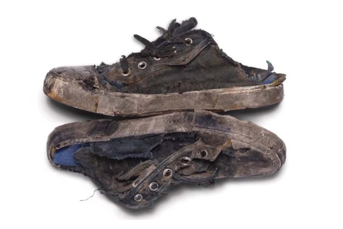 These sneakers from Balenciaga appear ruined, but they are actually designed to last a long time to promote sustainable fashion. Photo: SCMP composite