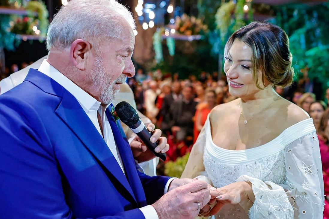 Brazilian former president Luiz Inacio Lula da Silva marries Rosangela da Silva in Sao Paulo, Brazil. Photo: Ricardo Stuckert