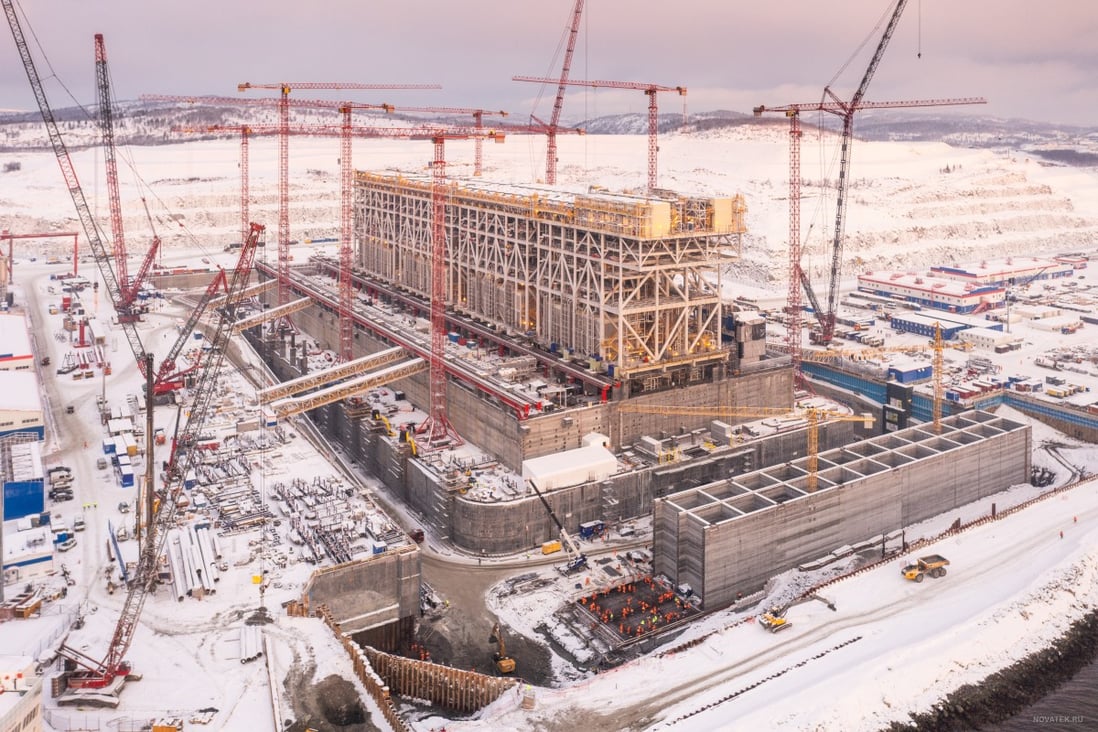 Novatek’s LNG Construction Centre in Belokamenka, outside Murmansk in the far northwest of Russia. Photo: Handout