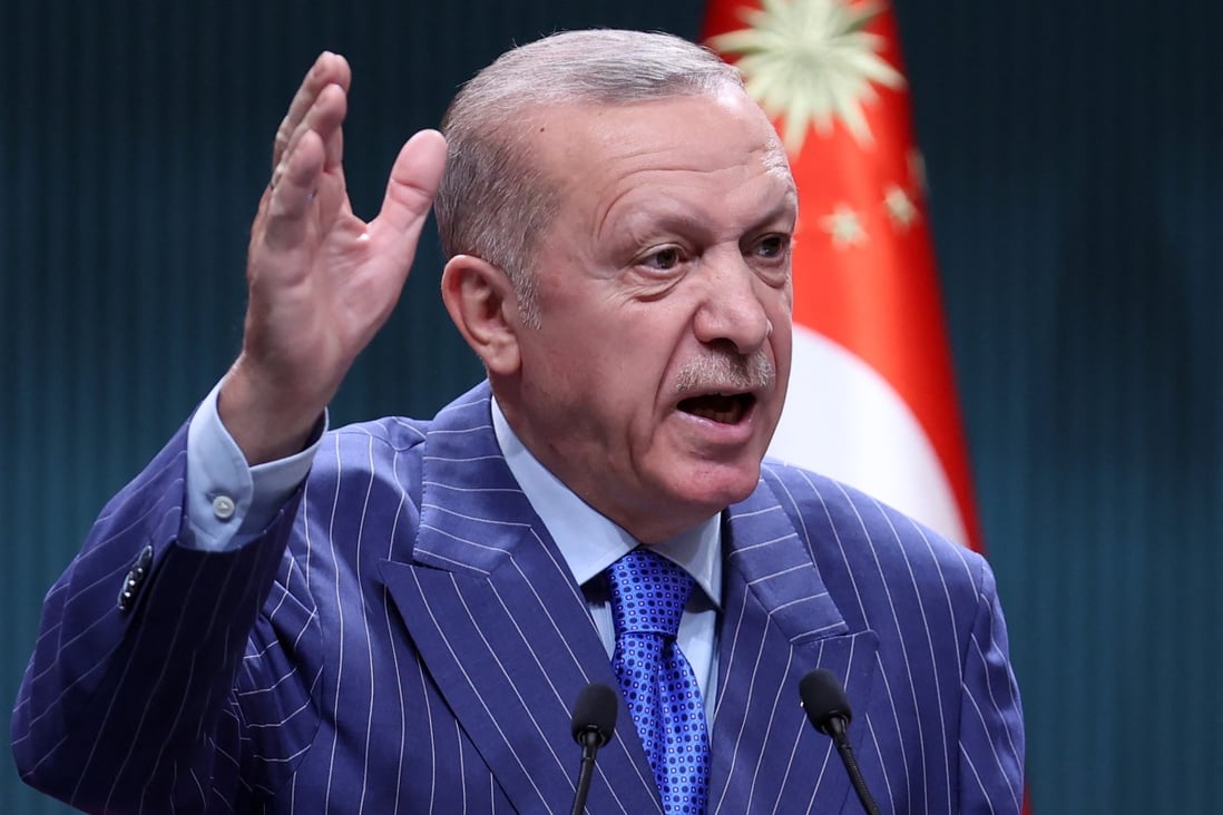 Turkish President Tayyip Erdogan, who has objected to Sweden and Finland joining Nato, held phone calls with the leaders of the two countries on Saturday and discussed his concerns about terrorist organisations. Photo: AFP