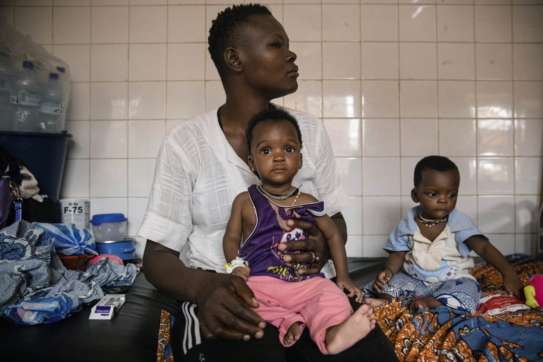 Malnourished children wait for treatment in the paediatric department of Boulmiougou hospital in Ouagadougou, Burkina Faso. The UN is warning that 18 million people in Africa’s Sahel region face severe hunger in the next three months. Photo: AP