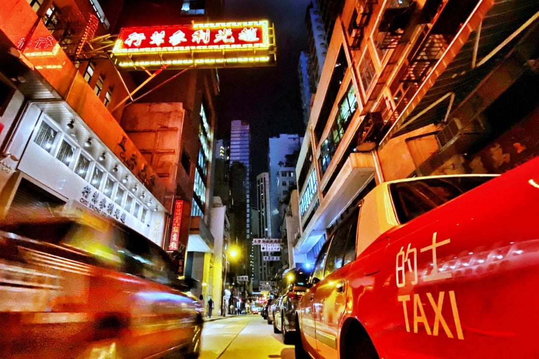Ali Ghorbani’s digital “Hong Kong Red” series chronicles the city’s taxis. Photo: Ali G Studios