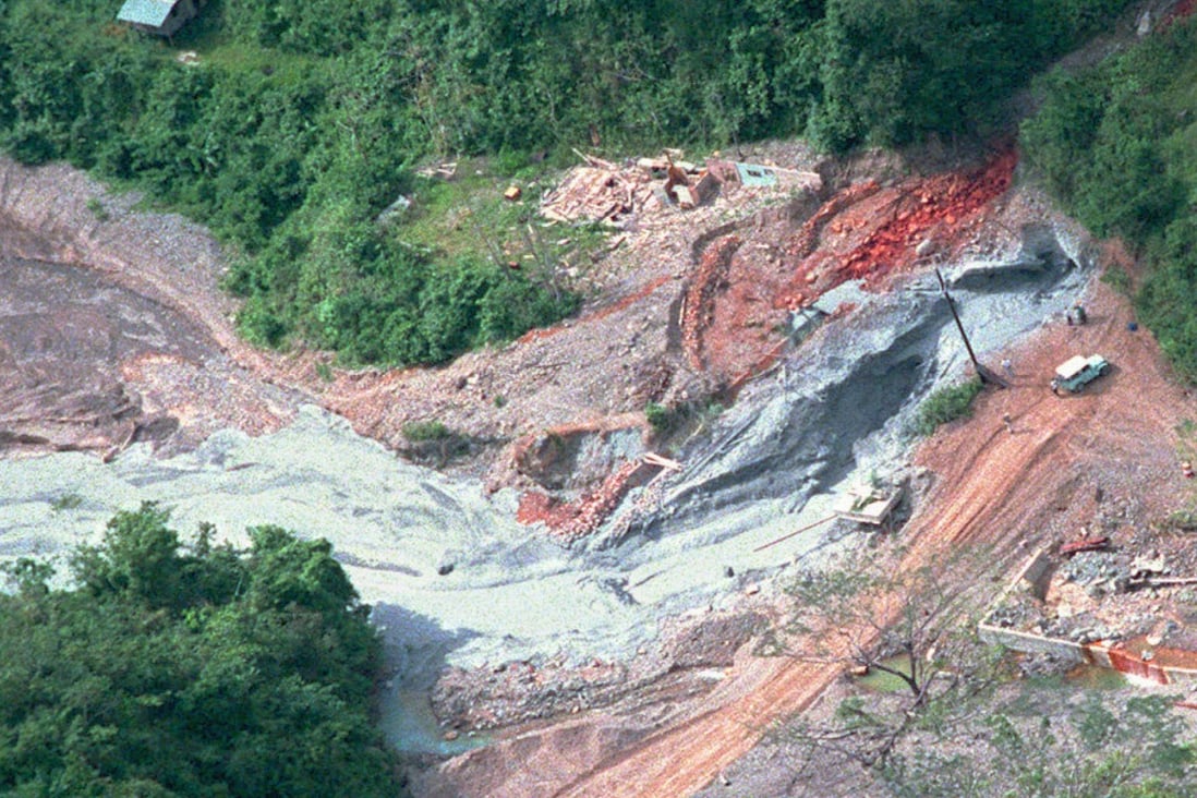 Aerial shot of the Marcopper mine, site of one of The Philippines’ worst mining disasters. Photo: AFP