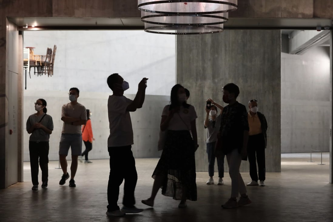 Visitors at M+ Museum in West Kowloon Cultural District in April. Photo: Jonathan Wong